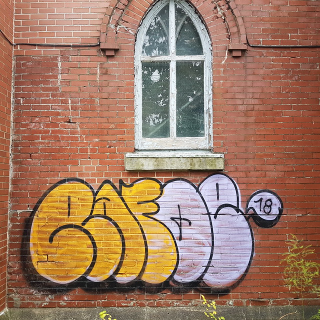 Graffiti on Abandoned St. John's United Church