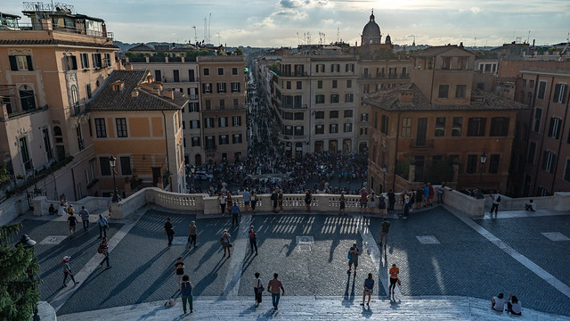 View over the Spanish Steps