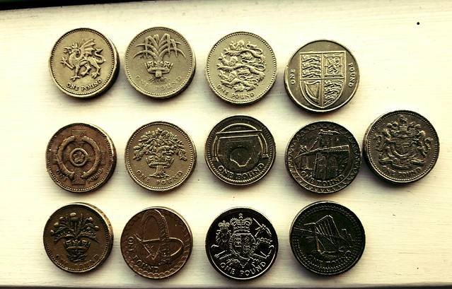 British pound coins