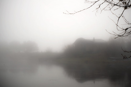 fog river outdoor landscape siberia cold morning nikon d3200 melancholia