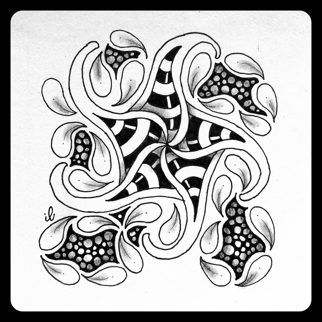 Fengle playing with Ennies | Zentangle | Ilse | Flickr