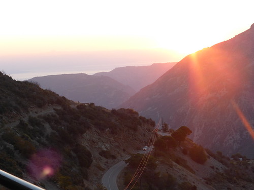 newbeginning sunrise mountains sea horizon car road lights sundaylights 2dwf fteri pteri achaia greece