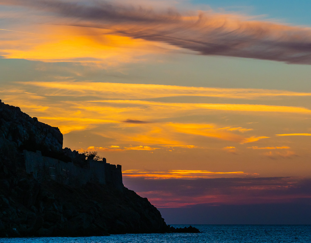 Sunset Clouds (Myrina Town - Limnos - Greece) (Olympus OM-D EM1-II & M.Zuiko 40-150mm f2.8 Telephoto Zoom) (1 of 1)