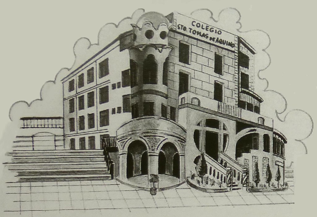 P.º de Ruiseñores 1960 | Dibujo del nuevo colegio de Santo T… | Flickr