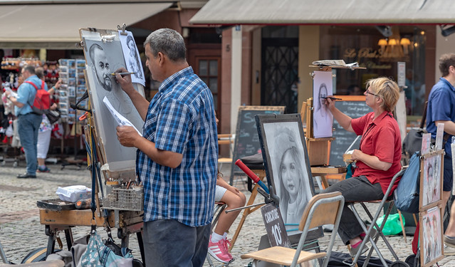 Strasbourg - Street Artists Plying their Craft