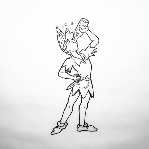 #peterpan #tgif #grownup #lineart | by jumjumabc