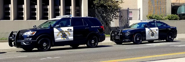 California Highway Patrol Ford Interceptor Utility (new) and Dodge Charger