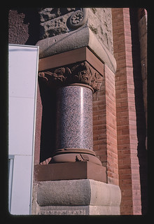 Bank, column detail, angle 3, Kansas & Main, Smith Center, Kansas (LOC)