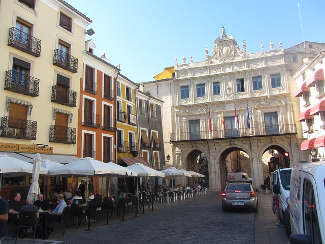 Plaza Mayor and Town Hall, 1760-2. Castille La  Mancha,  Cuenca, Spain