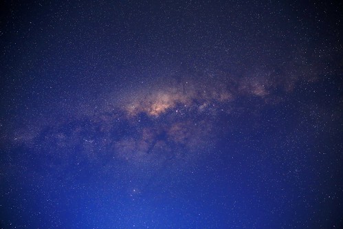 milkyway space sky night stars lesotho blue stelle notte cielo