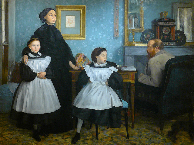 DEGAS Edgar,1858-67 - La Famille Bellelli (Orsay) - Detail 01