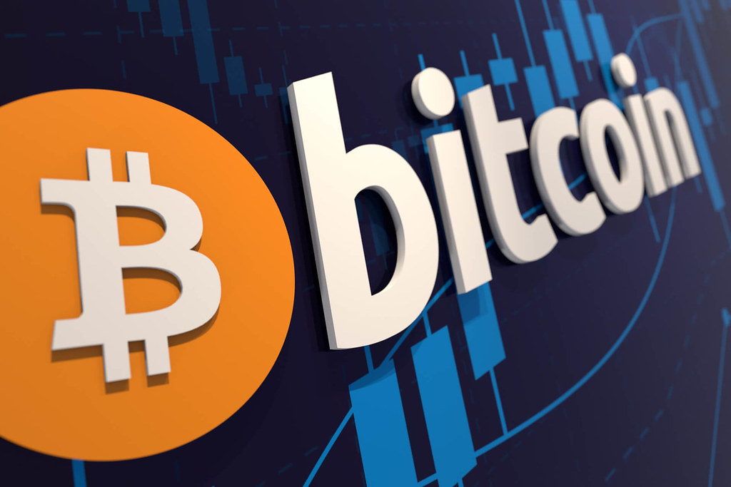 Bitcoin wall logo with stock price chart | Bitcoin logo on w… | Flickr