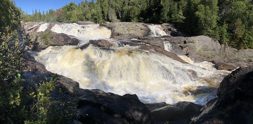 Lake Superior Park waterfall
