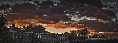 kensington clouds nubes london londres palace palacio dusk atardecer