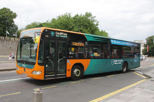 Cardiff Bus 105 CE63 NYY
