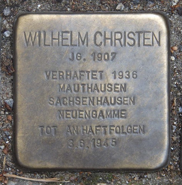 WILHELM CHRISTEN * 1907 Neustädter Straße 31 Pik AS (Hamburg-Mitte, Neustadt)