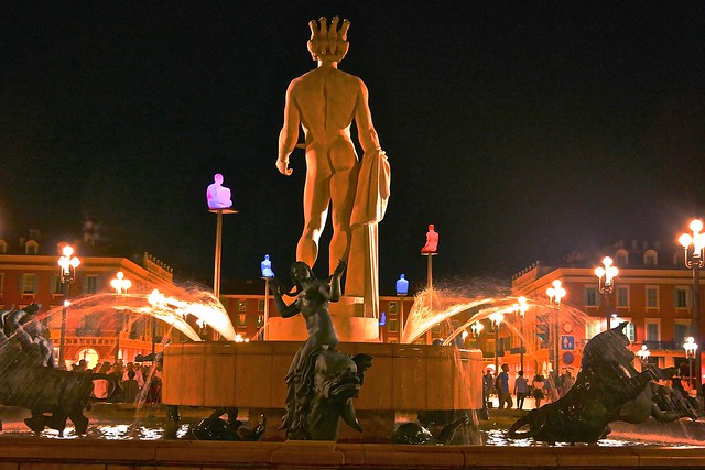 The Uncommon Statues of Massena Sq, Nice, France