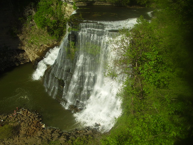 Burgess Falls Overlook in April