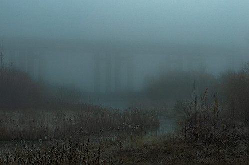 irkutsk river outdoor landscape cityscape siberia cold morning bridge mist fog nikon d3200 melancholia autumn