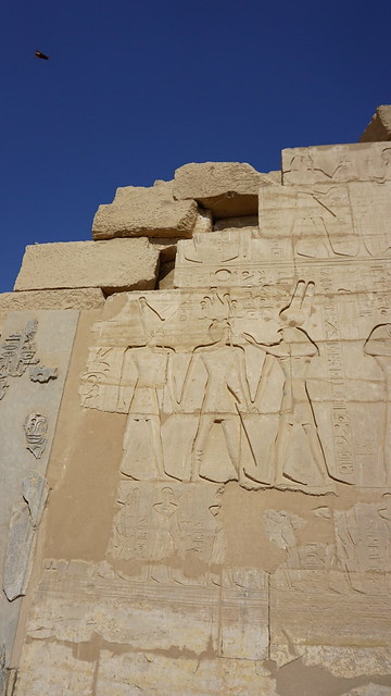 The Ramesseum is the memorial temple of Pharaoh Ramesses II, West Bank, Luxor, Egypt.