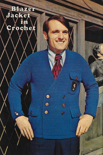 Blazer Jacket in Crochet