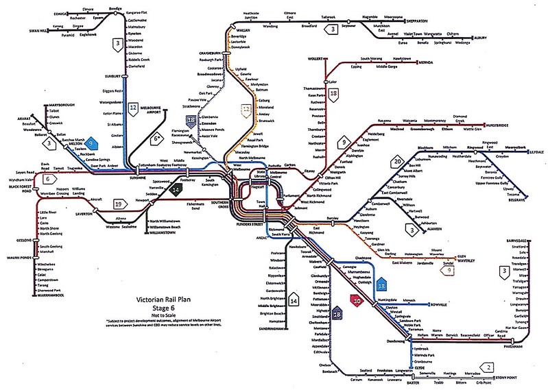 Victorian Rail Plan - leaked version October 2018 - Stage 6