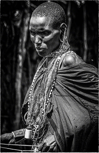 africa kenya people blackandwhite contrast culture life monotone travel tribal tribe woman women world narok ke massai portrait