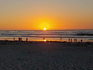 Sunset in Monterey over the Pacific Ocean