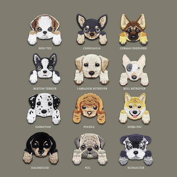 Dog Animal Iron on Patches for Jackets Backpacks Bag Hats …