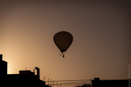 globo aerostático hot air balloon amanecer sunrises skyline