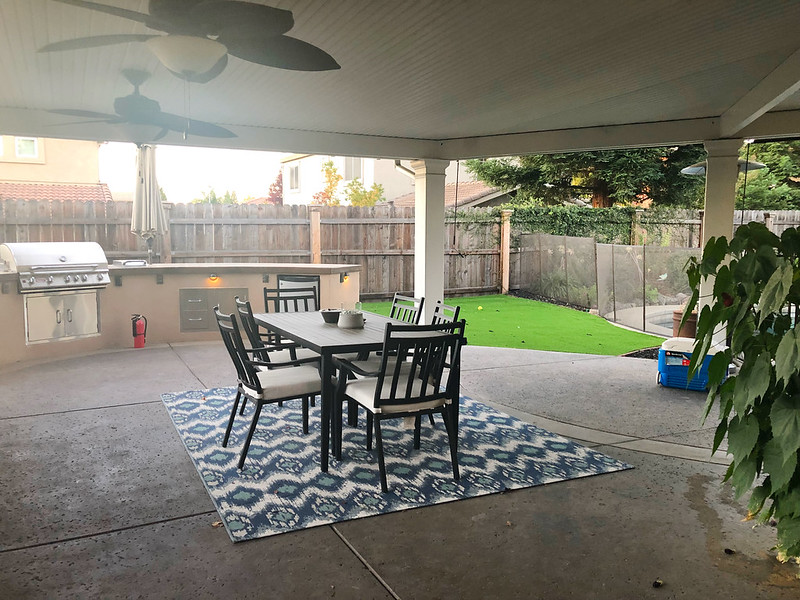 The back patio
