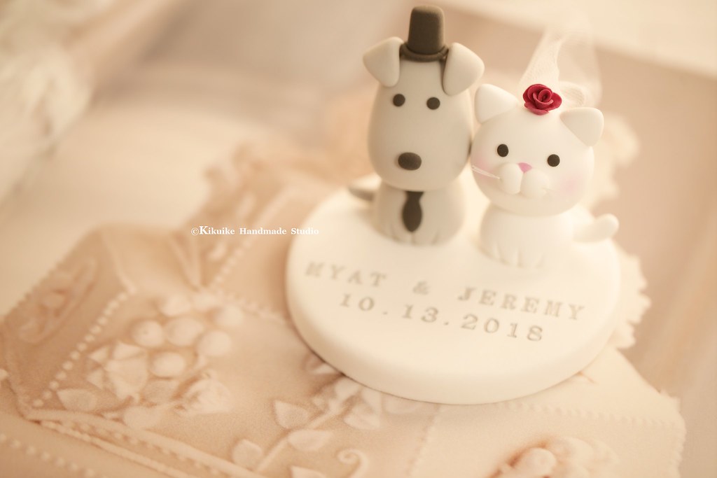 Handmade Dog And Cat Kitty Bride And Groom Wedding Cake T Flickr