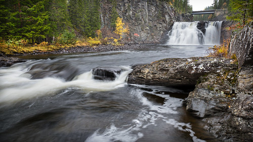 autumn etnedal forest norge norway valdres waterfall foliage høst landscape naturfoto public stream