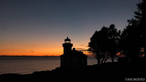 color lighthouse outdoorphotography pugetsound sanjuanislands silhouette sky sunset washington water iphone7 iphoneography