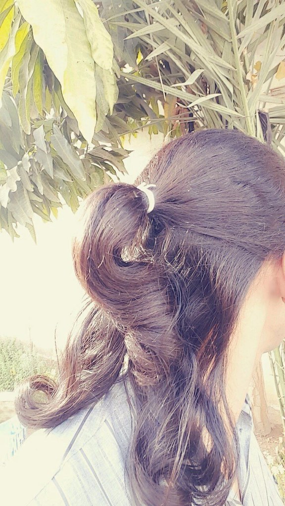 Hair #style #hairstyle #tie #Ponytail Half ponytail تسريحة… | Flickr