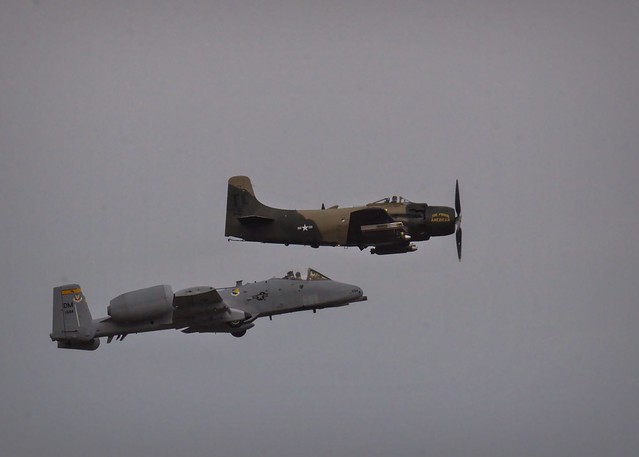A-10 Thunderbolt II and A-1 Skyraider 9 29 2018
