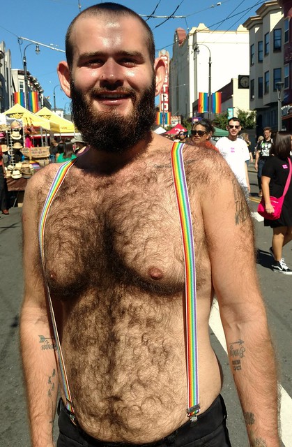 Hella Hairy Bearman ! Castro Street Fair 2018 ! ( safe photo )