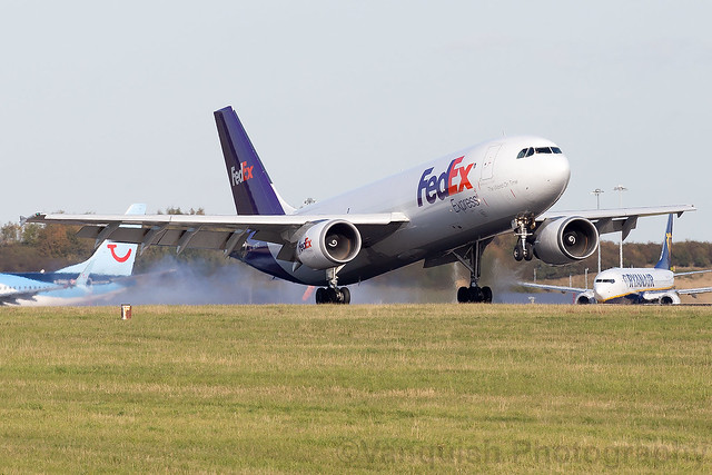 N676FE FedEX Express A300-600 London Stansted Airport