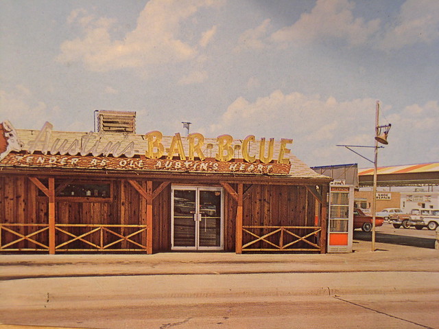 Austin BBQ Postcard Circa Late 50's Early 60's Demolished  Photo #1