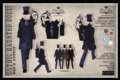 PIXEL BOX Design For men's Gothic Haunted Doll Outfit | by PIXEL BOX Design Marian Kungler