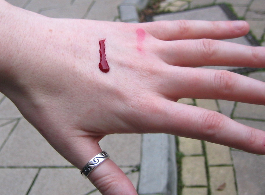 Fake fake blood, We didn't have any real fake blood on the …