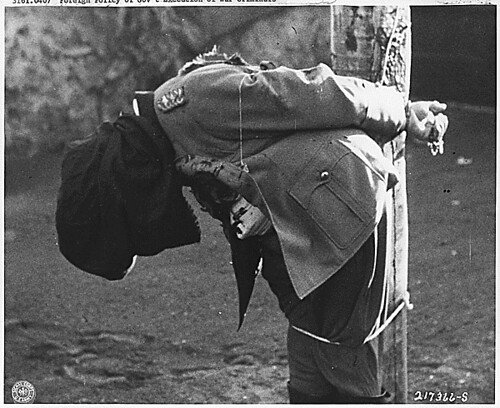 Public Domain: Nuremberg War Crimes: Execution of German General Anton Dostler (NARA)