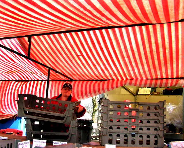 The Red Stripped Canopy (Matrket Stall) copy