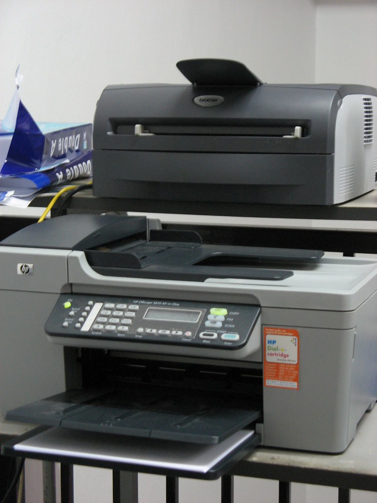 uitgebreid dichters mout Brother HL-2070N Network Laser Printer and HP Officejet 56… | Flickr
