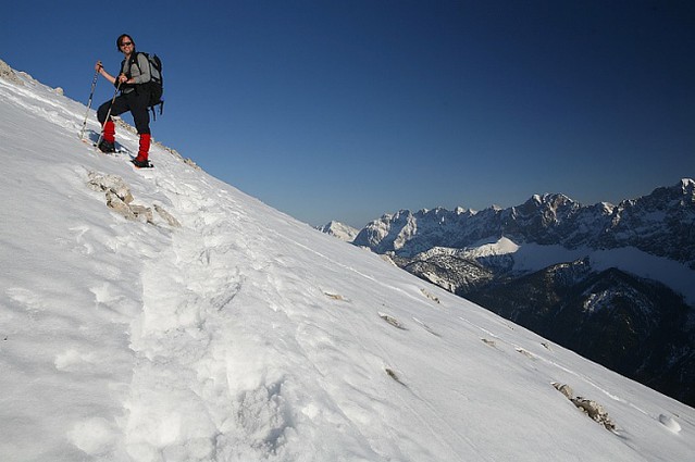 d0701jan2 | Aufstieg zur Pleisenspitze; Foto von Jan. Karwendel / Tirol, 06.04.2007