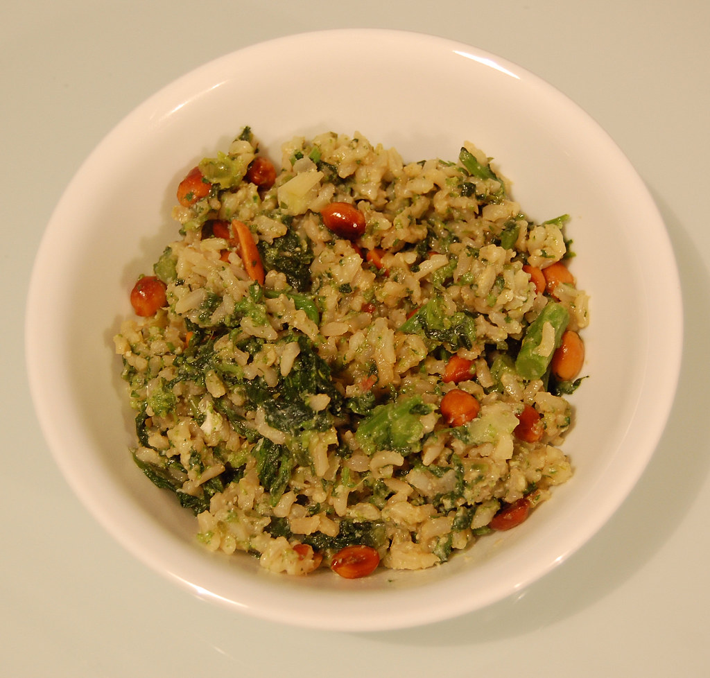 Stir-Fried Brown Rice with Broccoli Rabe