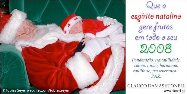 Papai Noel com filhinho | Primeiro cartão de natal que receb… | Flickr