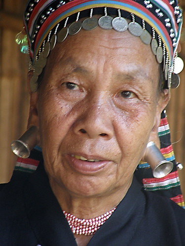 "Big ear" tribe member near Chiang Mai