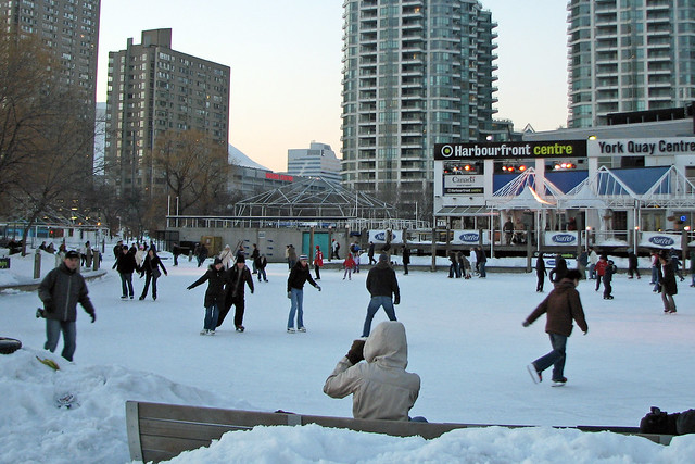 Skating at Harbourfront Centre Toronto