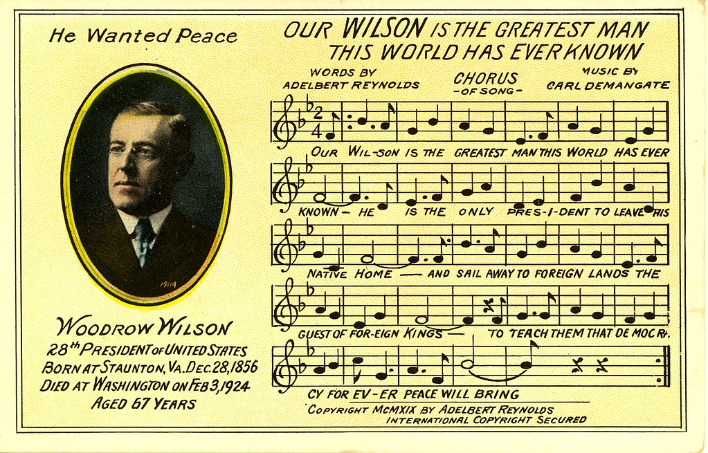 Wilson's Song, Our Wilson is the greatest man the world ha…